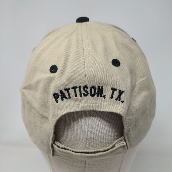 Home Of Happy Cows Pattison TX Strapback Hat Tan OSFM Embroidered Otto - Picture 6 of 8